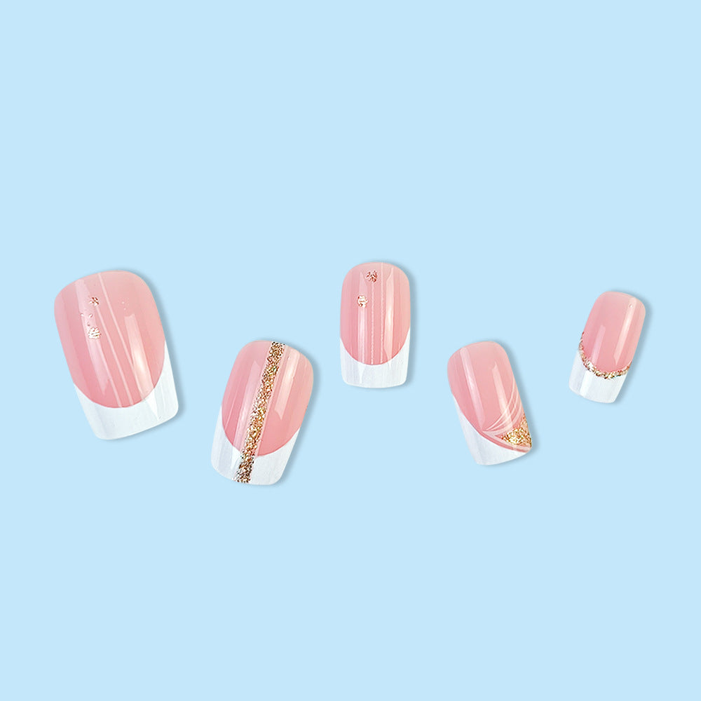 Wholesale Plastic French Glitter Line Nail Art Chips